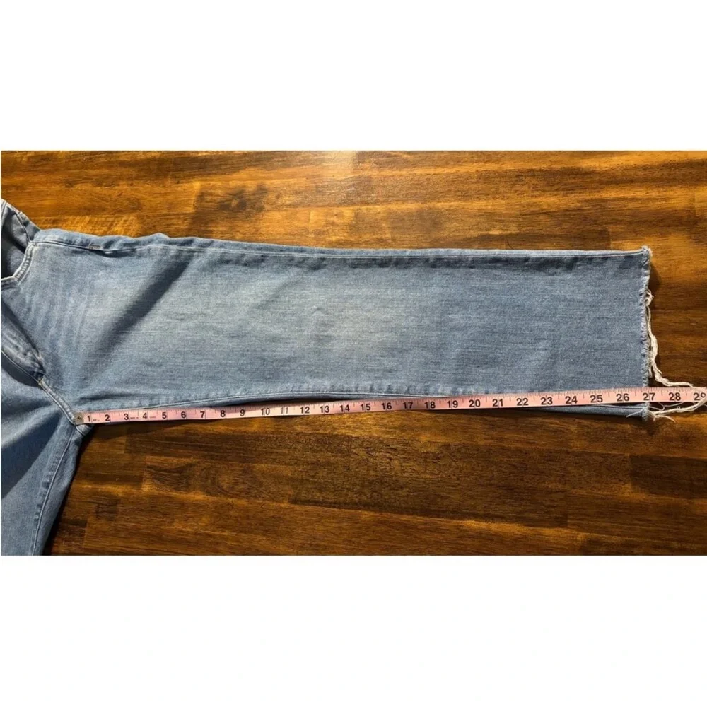 Joe’s Jeans Women’s 28 x 27 Straight‎ Crop Blue Cotton Denim Raw Hem